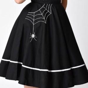 Hell Bunny Spiderweb Skirt